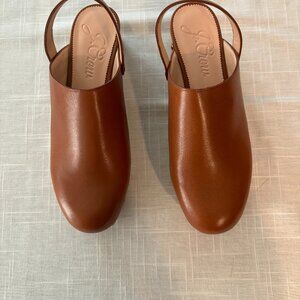 New JCrew Convertible Leather Clogs size 11